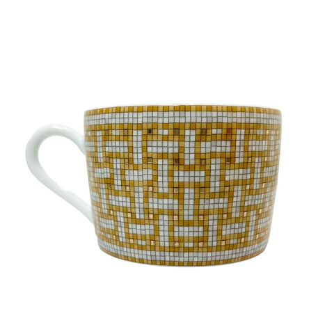 【新品未使用】Hermes エルメス MOSAIQUE AU24 コップ&ソーサーセット 磁器 コップ エルメスコップ テーブルウェア プレゼント ギフト