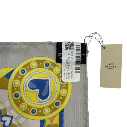 【新品未使用】 Hermes エルメス SCARF スカーフ カレ90 《アルネ・ドゥ・クール》 H004090S07 シルク100% レディース ギフト プレゼント