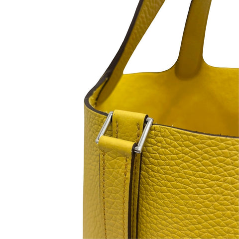 【新品未使用】 Hermes エルメス ピコタンロックPM リモンチェッロ トリヨン クレマンス シルバー金具 W刻(2024年) ブランドバッグ ハンドバッグ バッグ 新品 レディース (HERMES,PICOTIN LOCK PM,LIMON CELLO,Taurillon Clemence,silver,handbag,new)