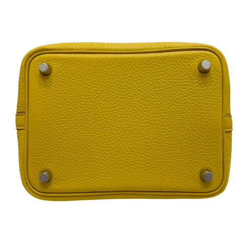 【新品未使用】 Hermes エルメス ピコタンロックPM リモンチェッロ トリヨン クレマンス シルバー金具 W刻(2024年) ブランドバッグ ハンドバッグ バッグ 新品 レディース (HERMES,PICOTIN LOCK PM,LIMON CELLO,Taurillon Clemence,silver,handbag,new)