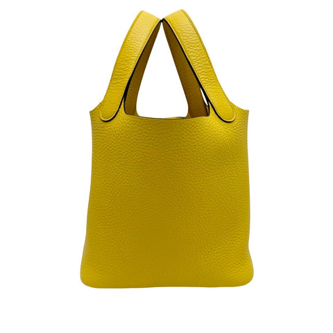 【新品未使用】 Hermes エルメス ピコタンロックPM リモンチェッロ トリヨン クレマンス シルバー金具 W刻(2024年) ブランドバッグ ハンドバッグ バッグ 新品 レディース (HERMES,PICOTIN LOCK PM,LIMON CELLO,Taurillon Clemence,silver,handbag,new)