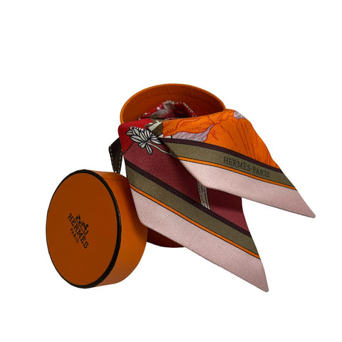 【新品未使用】Hermes エルメス TWILLY ツイリー シルク100% 《プレシャス・パラダイス》H064094S07 プレゼント ギフト レディース