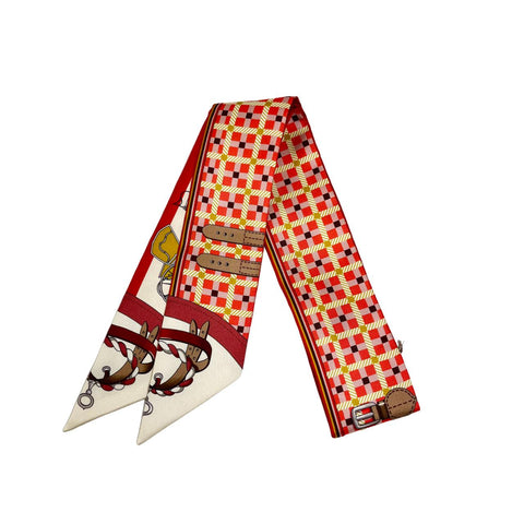 【新品未使用】Hermes エルメス TWILLY ツイリー《馬車の変遷》H064108S11 シルク100% レディース プレゼント ギフト