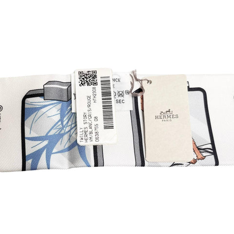 【新品未使用】Hermes エルメス TWILLY ツイリー 《エルメス・ストーリー》H063875S08 2023秋冬コレクション シルク100% レディース プレゼント ギフト