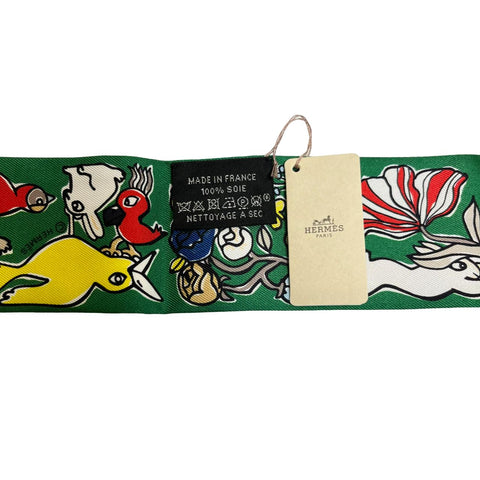 【新品未使用】Hermes エルメス TWILLY ツイリー 《千と一のウサギ》 H064007S08 2023秋冬コレクション シルク100% レディース プレゼント ギフト