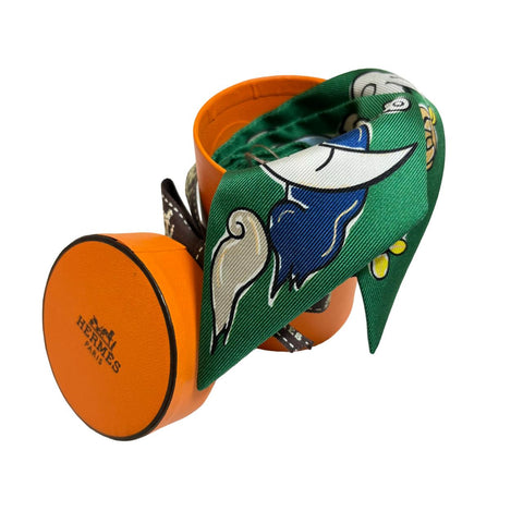 【新品未使用】Hermes エルメス TWILLY ツイリー 《千と一のウサギ》 H064007S08 2023秋冬コレクション シルク100% レディース プレゼント ギフト