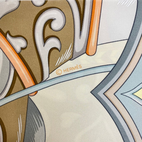 【新品未使用】Hermes エルメス SCARF スカーフ カレ90 〈アルネ・ドゥ・クール〉 H004090S02 シルク100% レディース ギフト プレゼント