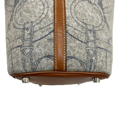 【中古】 Hermes エルメス  ピコタンロックPM グレイ ゴールド スイフト フェルト シルバー金具 □L刻(2008年) ブランドバッグ ハンドバッグ バッグ  中古品 レディース (HERMES,PICOTIN LOCK PM,GRAY GOLD,SWIFT FELT,silver,handbag,used)