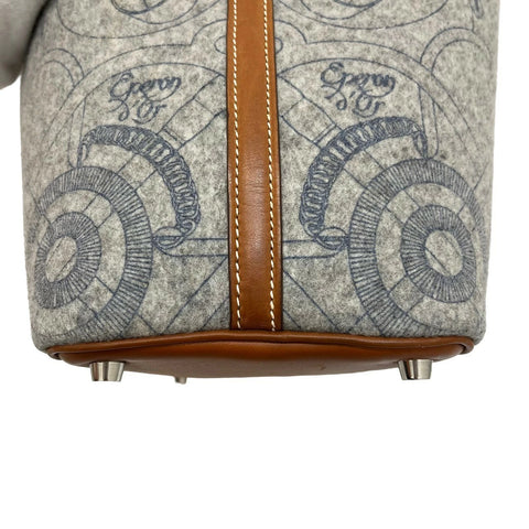 【中古】 Hermes エルメス  ピコタンロックPM グレイ ゴールド スイフト フェルト シルバー金具 □L刻(2008年) ブランドバッグ ハンドバッグ バッグ  中古品 レディース (HERMES,PICOTIN LOCK PM,GRAY GOLD,SWIFT FELT,silver,handbag,used)