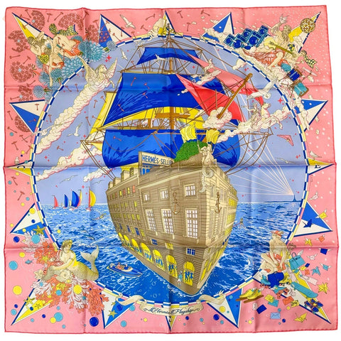 【新品未使用】 Hermes エルメス SCARF スカーフ カレ90 《エルメス・フラッグシップ》 H004091S02 シルク100% レディース ギフト プレゼント