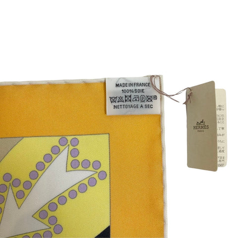 【新品未使用】 Hermes エルメス SCARF スカーフ カレ90 《サ・デコワフ!》 H004005S03 シルク100% レディース ギフト プレゼント