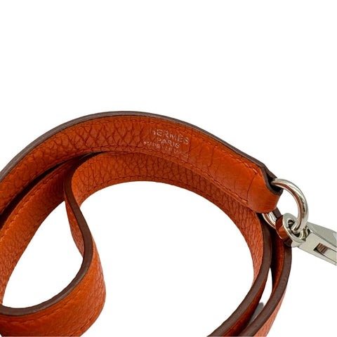 【中古】 Hermes エルメス ケリー35 オレンジ トゴ シルバー金具 □O刻(2011年) ブランドバッグ ハンドバッグ ショルダーバッグ 中古品 レディース