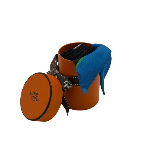 【美品】Hermes エルメス TWILLY ツイリー 《リフトプロフィール》H063777S05 シルク100% レディース プレゼント ギフト