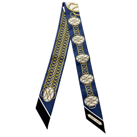 【美品】Hermes エルメス TWILLY ツイリー 《リフトプロフィール》H063777S01 シルク100% レディース プレゼント ギフト