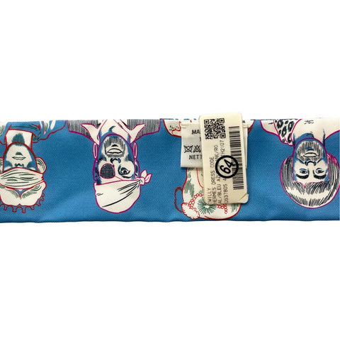 【美品】Hermes エルメス TWILLY ツイリー 《ドレスコード》H063780S44 シルク100% レディース プレゼント ギフト