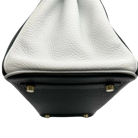 【中古】 Hermes エルメス バーキン30 ブラック ホワイト トリヨン クレマンス ゴールド金具 C刻(2018年) ブランドバッグ ハンドバッグ バッグ 中古品 レディース (HERMES,BIRKIN30,BLACK×WHITE,Taurillon Clemence,gold,handbag,used)