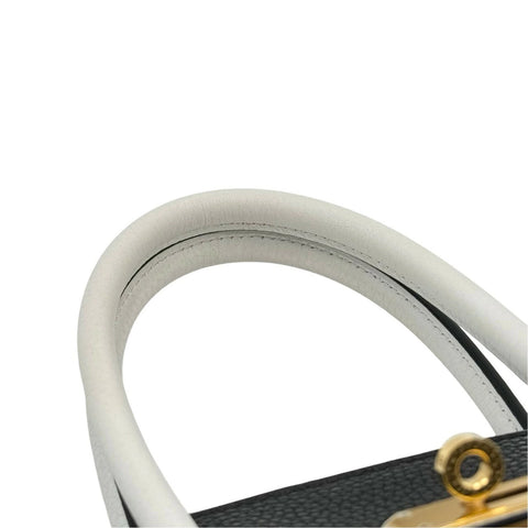 【中古】 Hermes エルメス バーキン30 ブラック ホワイト トリヨン クレマンス ゴールド金具 C刻(2018年) ブランドバッグ ハンドバッグ バッグ 中古品 レディース (HERMES,BIRKIN30,BLACK×WHITE,Taurillon Clemence,gold,handbag,used)