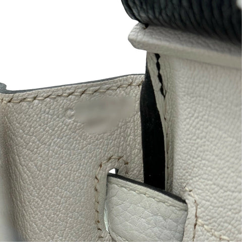 【中古】 Hermes エルメス バーキン30 ブラック ホワイト トリヨン クレマンス ゴールド金具 C刻(2018年) ブランドバッグ ハンドバッグ バッグ 中古品 レディース (HERMES,BIRKIN30,BLACK×WHITE,Taurillon Clemence,gold,handbag,used)