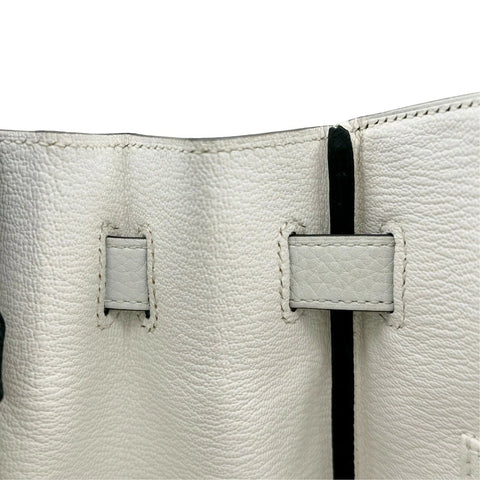 【中古】 Hermes エルメス バーキン30 ブラック ホワイト トリヨン クレマンス ゴールド金具 C刻(2018年) ブランドバッグ ハンドバッグ バッグ 中古品 レディース (HERMES,BIRKIN30,BLACK×WHITE,Taurillon Clemence,gold,handbag,used)