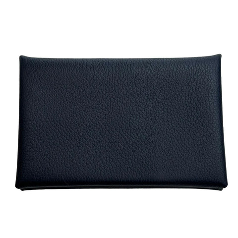 【新品未使用】 HERMES エルメス カルヴィ ブルーインディゴ U刻(2022年) エバーカラー ネイビー系 カードケース コインケース 新品 (HERMES,calvi,blue indigo,evercolor,cardcase,coincase,new)