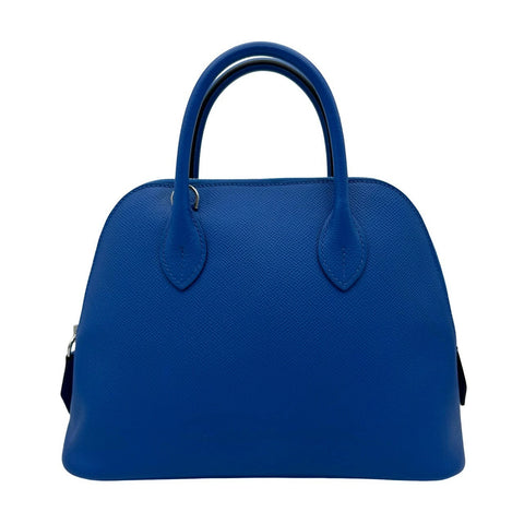 【美品】 Hermes エルメス ボリード1923 ブルーフランス エプソン シルバー金具 U刻(2022年) ブランドバッグ ハンドバッグ バッグ 中古品 レディース (HERMES,BOLIDE1923,BLUE FRANCE,Epson,silver,handbag,used)