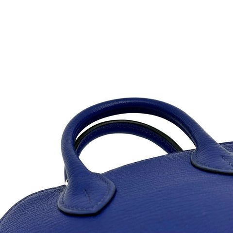 【美品】 Hermes エルメス ミニボリード ブルーブライトン ブルー系 シェーブル シルバー金具 C刻(2018年) ブランドバッグ ショルダーバッグ ハンドバッグ 中古品 レディース (HERMES,MINI BOLIDE,Blue brighton,Chevre,shilver,shoulder bag,hand bag,used)