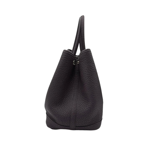 【中古】 Hermes エルメス ガーデンパーティTPM カシス パープル系 ネゴンダ シルバー金具 U刻(2022年) ブランドバッグ ハンドバッグ バッグ 中古品 (HERMES,GARDEN PARTY TPM,Cassis,Negonda,shilver,hand bag,bag,used)