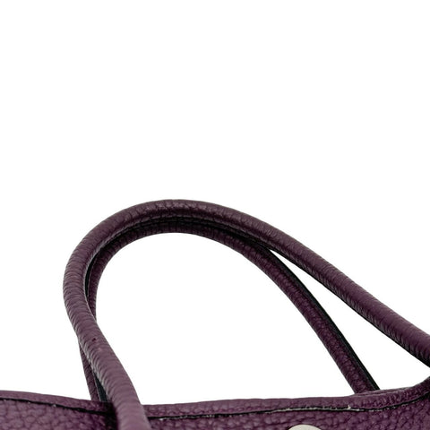 【中古】 Hermes エルメス ガーデンパーティTPM カシス パープル系 ネゴンダ シルバー金具 U刻(2022年) ブランドバッグ ハンドバッグ バッグ 中古品 (HERMES,GARDEN PARTY TPM,Cassis,Negonda,shilver,hand bag,bag,used)