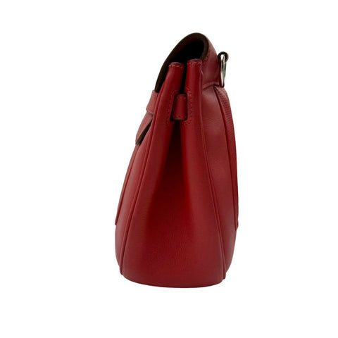 【中古】 Hermes エルメス ベルリンヌ28 レッド スイフト レッド系 シルバー金具 T刻(2015年) ブランドバッグ ハンドバッグ ショルダーバッグ 中古品 レディース (HERMES,BERLINE28,Red,Swift,silver,Shoulderbag,used)