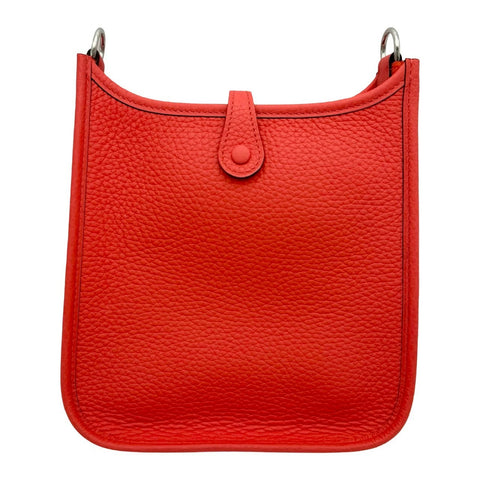 【美品】 Hermes エルメス エヴリンTPM ローズテキサス レッド系 トリヨン クレマンス シルバー金具 B刻(2023年) ブランドバッグ ショルダーバッグ バッグ 中古品 レディース