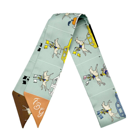 【新品未使用】Hermes エルメス TWILLY ツイリー 《エルメス・パラード》H064150S02 シルク100% レディース プレゼント ギフト