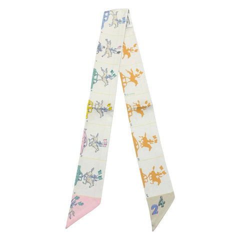 【新品未使用】Hermes エルメス TWILLY ツイリー 《エルメス・パラード》H064150S07 シルク100% レディース プレゼント ギフト