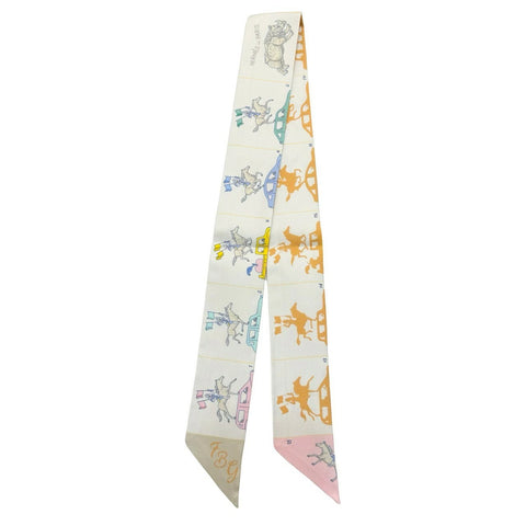 【新品未使用】Hermes エルメス TWILLY ツイリー 《エルメス・パラード》H064150S07 シルク100% レディース プレゼント ギフト