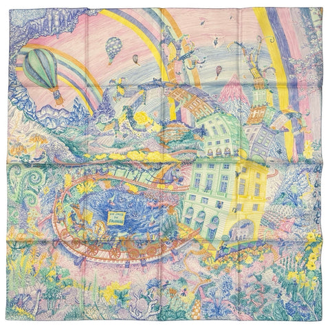 【新品未使用】 Hermes エルメス SCARF スカーフ カレ90 《クレイジー・フォーブル》 H004147S06 シルク100% レディース ギフト プレゼント