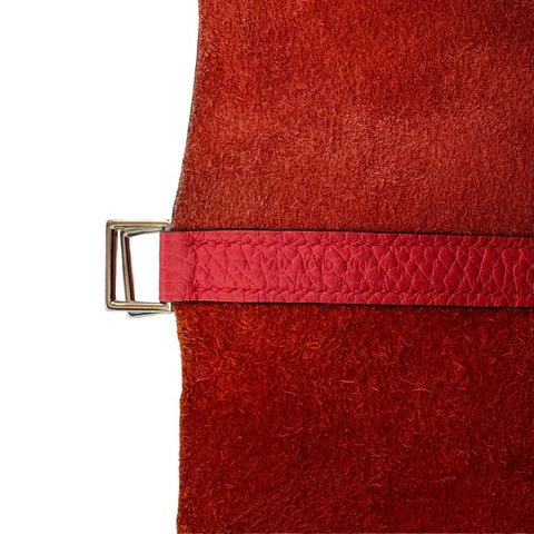 【中古】 Hermes エルメス ピコタンロックMM ルージュクー ローズエクストリーム ブルーザンジバル トリヨン クレマンス シルバー金具 Y刻(2020年) ハンドバッグ 中古品