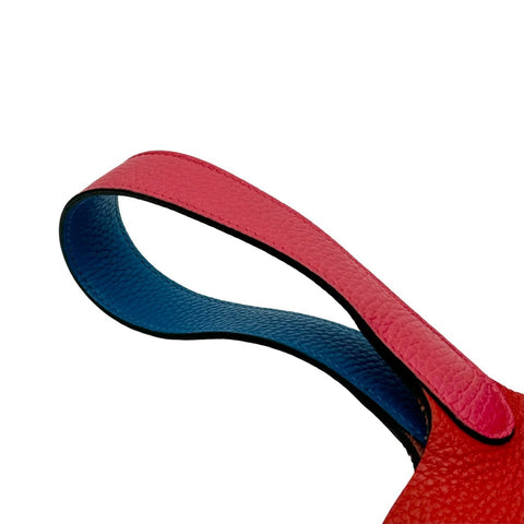 【中古】 Hermes エルメス ピコタンロックMM ルージュクー ローズエクストリーム ブルーザンジバル トリヨン クレマンス シルバー金具 Y刻(2020年) ハンドバッグ 中古品