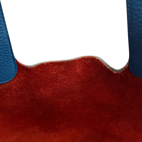 【中古】 Hermes エルメス ピコタンロックMM ルージュクー ローズエクストリーム ブルーザンジバル トリヨン クレマンス シルバー金具 Y刻(2020年) ハンドバッグ 中古品