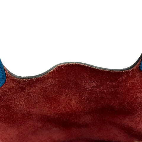 【中古】 Hermes エルメス ピコタンロックMM ルージュクー ローズエクストリーム ブルーザンジバル トリヨン クレマンス シルバー金具 Y刻(2020年) ハンドバッグ 中古品