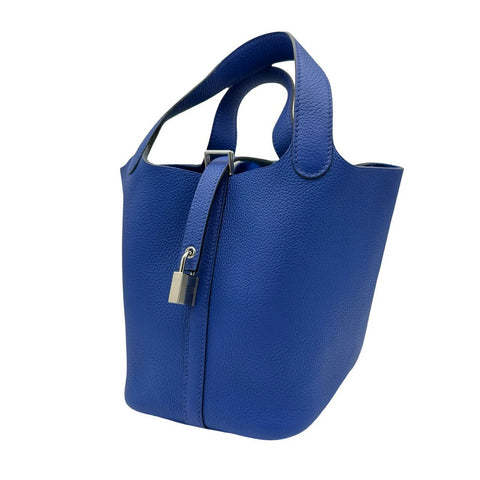 【新品未使用】 Hermes エルメス ピコタンロックPM ブルーロワイヤル ブルー系 トリヨン クレマンス シルバー金具 U刻(2022年) ブランドバッグ ハンドバッグ 新品 レディース (HERMES,PICOTIN LOCK PM,blur royal,Taurillon Clemence,silver,handbag,new)