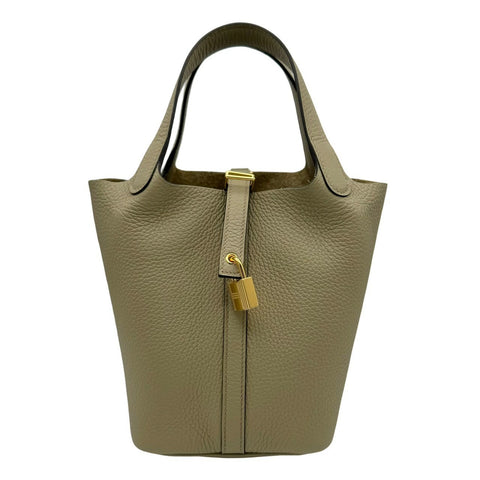 【新品未使用】 Hermes エルメス ピコタンロックPM ベージュマルファ ベージュ系 トリヨン クレマンス ゴールド金具 W刻(2024年) ブランドバッグ ハンドバッグ 新品 レディース (HERMES,PICOTIN LOCK PM,beige marfa,Taurillon Clemence,gold,handbag,new)