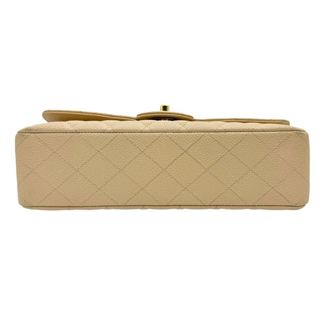 【中古】 CHANEL シャネル マトラッセ25 チェーン ショルダーバッグ ベージュ キャビアスキン ベージュ系 ゴールド金具 18番台(2013~2014年) ブランドバッグ ショルダーバッグ 中古品