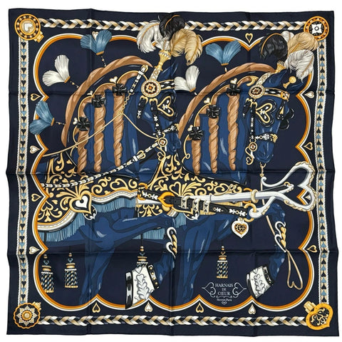 【新品未使用】Hermes エルメス SCARF スカーフ カレ90 《アルネ・ドゥ・クール》 H004090S11 シルク100% レディース ギフト プレゼント