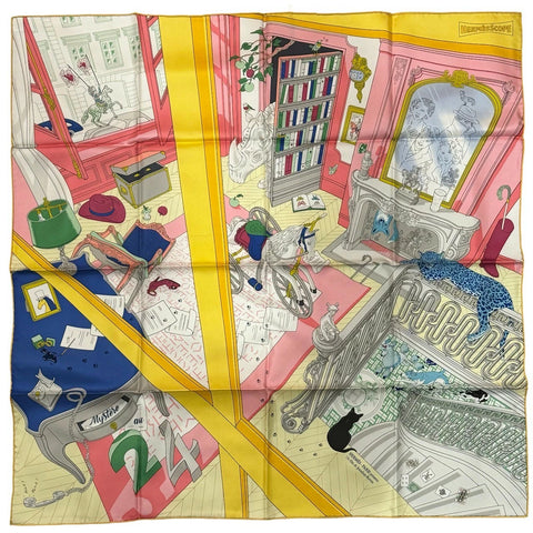 【新品未使用】 Hermes エルメス SCARF スカーフ カレ90 《24番地のミステリー》 H004106S05 シルク100% レディース ギフト プレゼント