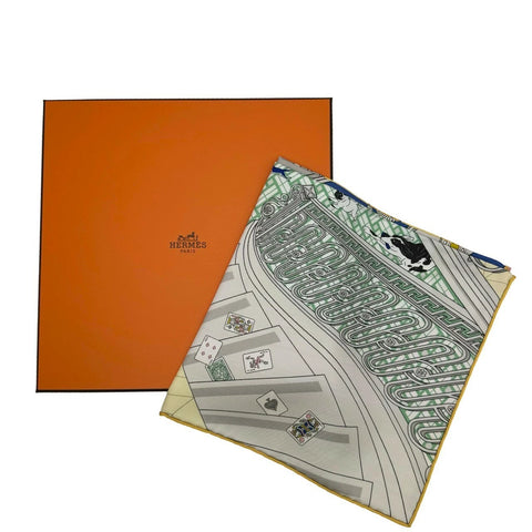 【新品未使用】 Hermes エルメス SCARF スカーフ カレ90 《24番地のミステリー》 H004106S05 シルク100% レディース ギフト プレゼント