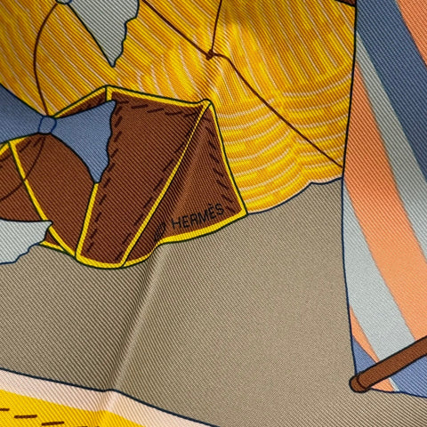 【新品未使用】 Hermes エルメス SCARF スカーフ カレ90 《バガージュ・ア・マン》 H004119S03 シルク100% レディース ギフト プレゼント