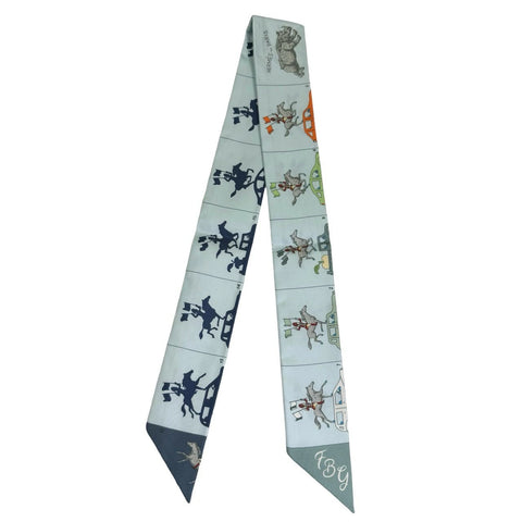 【新品未使用】Hermes エルメス TWILLY ツイリー 《エルメス・パラード》 H064150S05 シルク100% レディース プレゼント ギフト