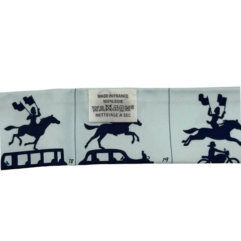 【新品未使用】Hermes エルメス TWILLY ツイリー 《エルメス・パラード》 H064150S05 シルク100% レディース プレゼント ギフト