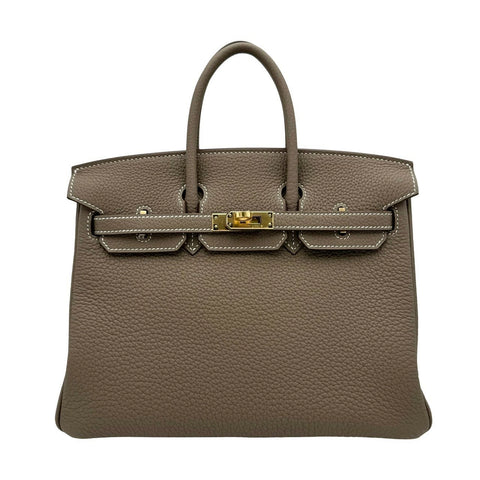 【新品未使用】 Hermès エルメス バーキン25 エトゥープ トゴ ゴールド金具 W刻(2024年) ブランドバッグ ハンドバッグ バッグ 新品 レディース (HERMES,BIRKIN25,etoupe,togo,gold,handbag,new)