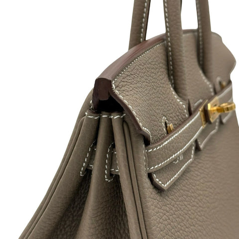 【新品未使用】 Hermès エルメス バーキン25 エトゥープ トゴ ゴールド金具 W刻(2024年) ブランドバッグ ハンドバッグ バッグ 新品 レディース (HERMES,BIRKIN25,etoupe,togo,gold,handbag,new)
