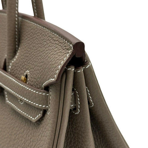 【新品未使用】 Hermès エルメス バーキン25 エトゥープ トゴ ゴールド金具 W刻(2024年) ブランドバッグ ハンドバッグ バッグ 新品 レディース (HERMES,BIRKIN25,etoupe,togo,gold,handbag,new)
